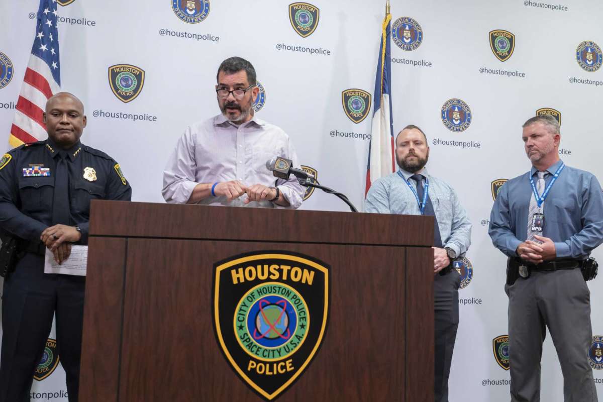 11Father speaks during a press conference announcing the arrest of son's shooter